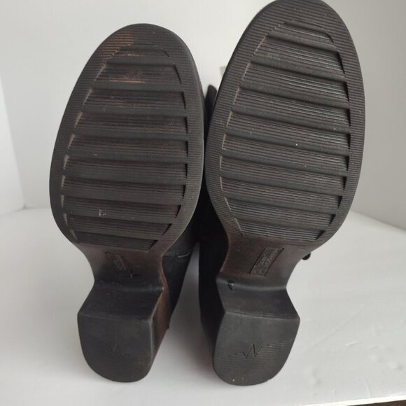 Ladies SZ 8-1/2 W (WC) White Mountain Black Vegan Suede Boot - Picture 6 of 7